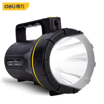 得力工具LED強(qiáng)光手電筒遠(yuǎn)射手電探照燈充電式家用防雨水手提燈應(yīng)急燈大功率工作燈DL5421